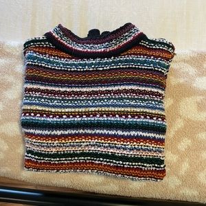 Loft size medium slightly thicker multi colored sweater